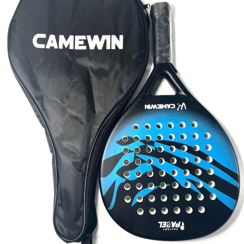 Professional Carbon Fiber Beach Tennis Racket with Bag - Soft EVA Paddle, Lightweight Adult Outdoor Sports Equipment