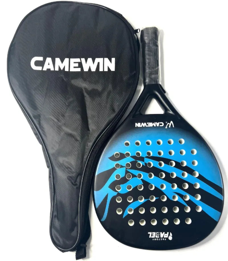 Professional Carbon Fiber Beach Tennis Racket with Bag - Soft EVA Paddle, Lightweight Adult Outdoor Sports Equipment