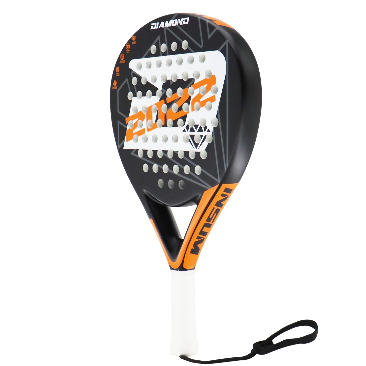 Lightweight Paddle Tennis Racket 2022 Diamond Shape With Precision Holes Carbon Padel Racket Suitable For Beginner To Advanced