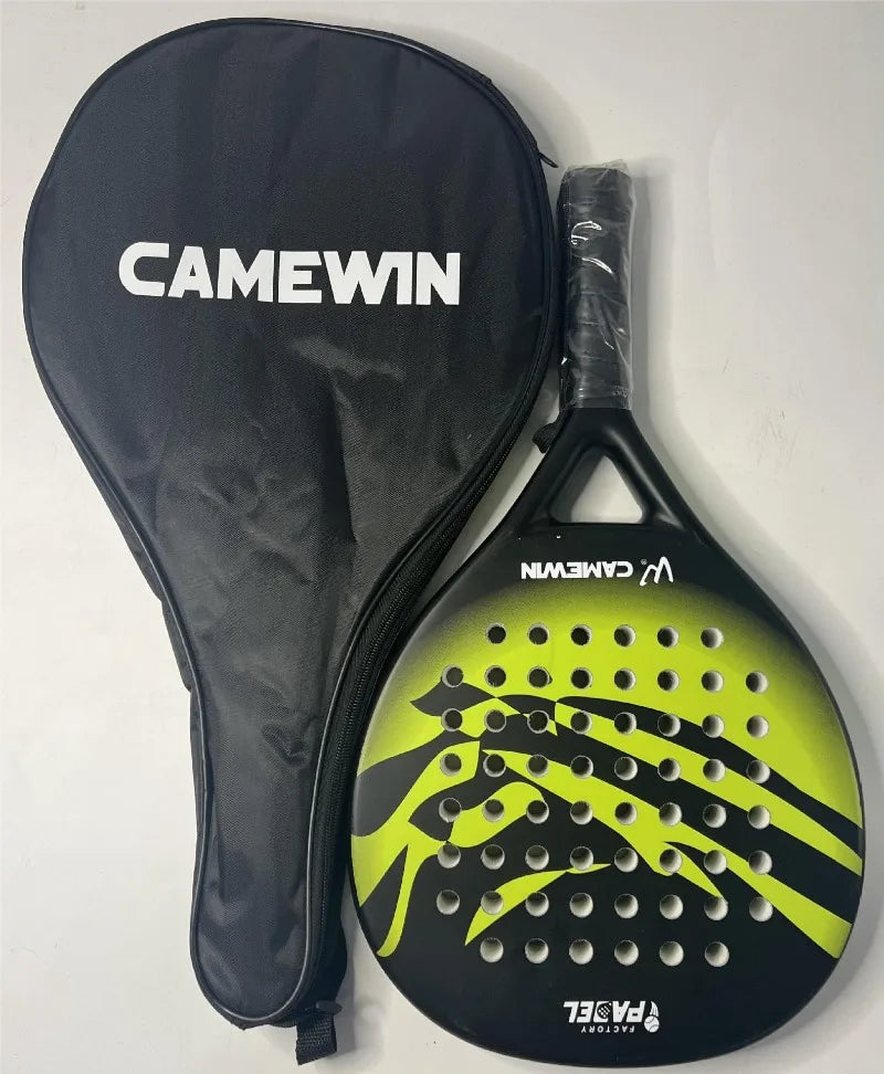 Professional Carbon Fiber Beach Tennis Racket with Bag - Soft EVA Paddle, Lightweight Adult Outdoor Sports Equipment