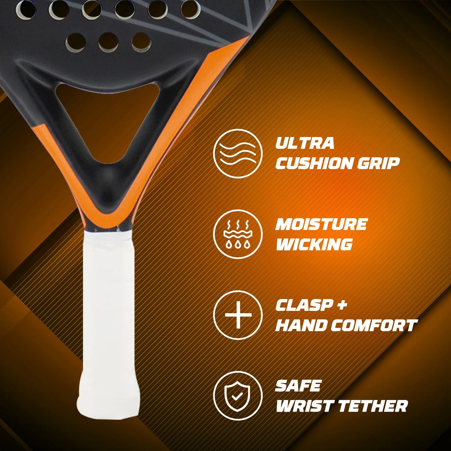 Lightweight Paddle Tennis Racket 2022 Diamond Shape With Precision Holes Carbon Padel Racket Suitable For Beginner To Advanced