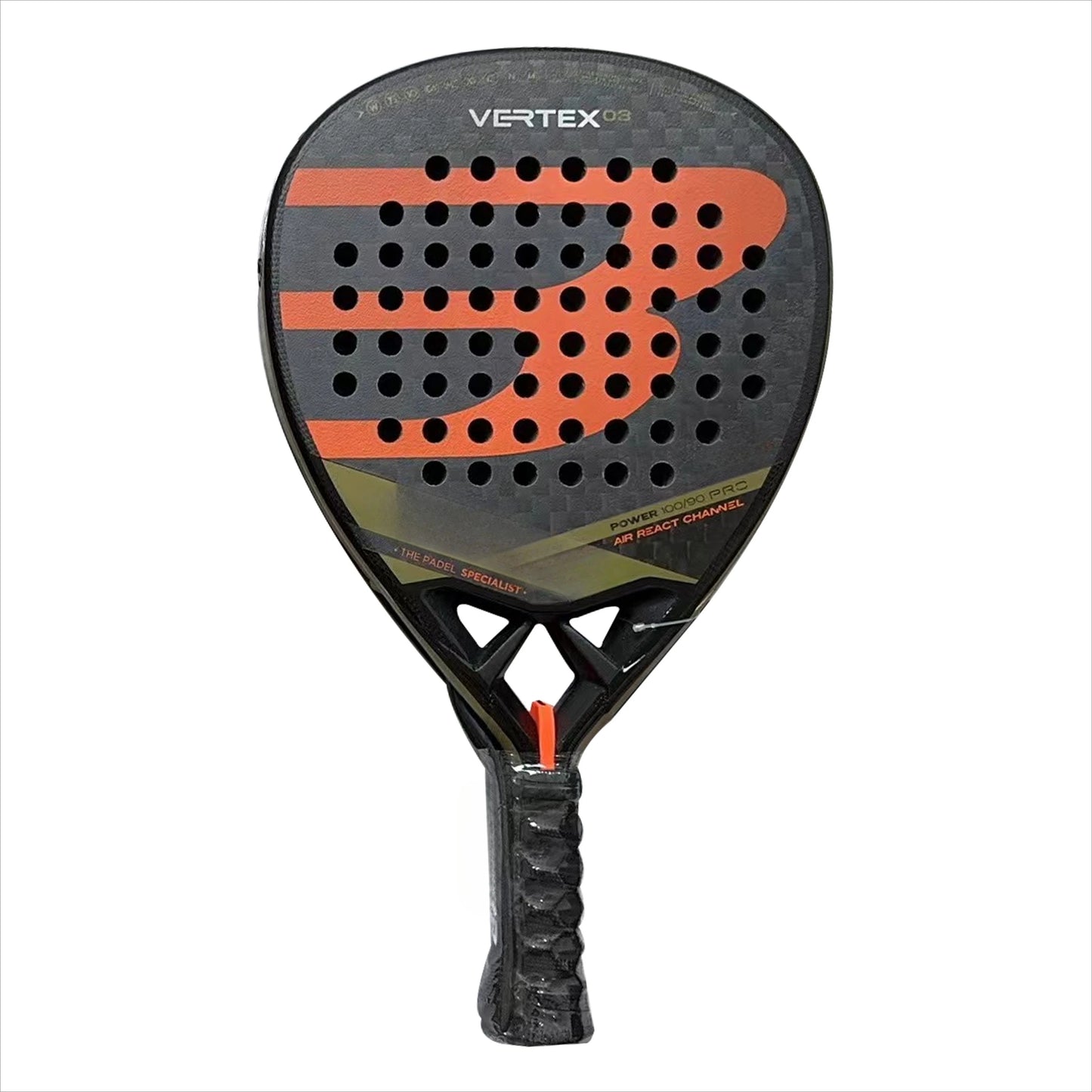 New Padel Racket Carbon Fibre 3K 12K 18K EVA Soft Padel Paddle Round Shape Paddle Racket For Men Women 2023 2024