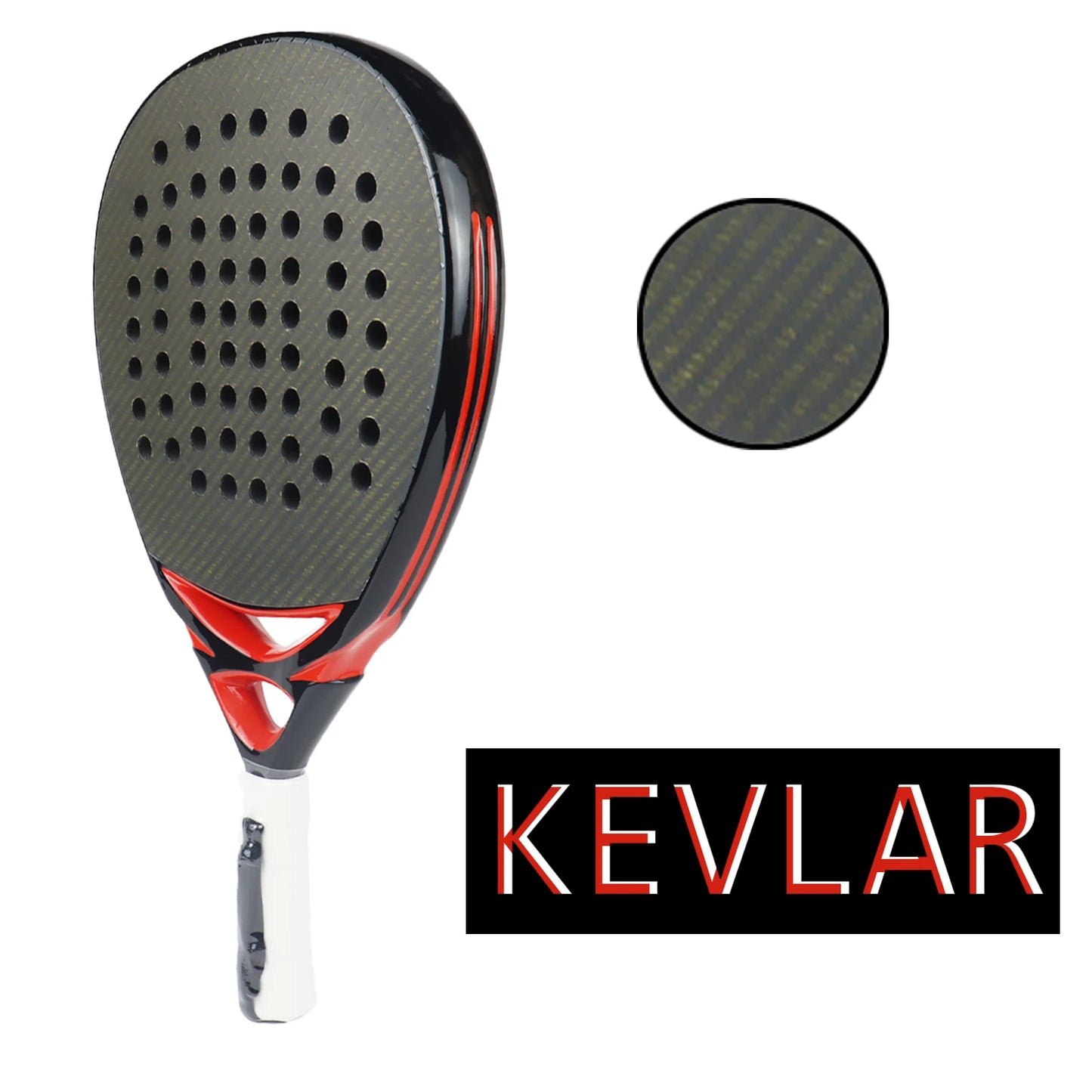 AMASPORT Padel Racket 100%/3/12/18K/Kevlar Carbon Tennis Paddle Racket EVA SOFT 38mm Diamond Shape Tenis Padel Raquete