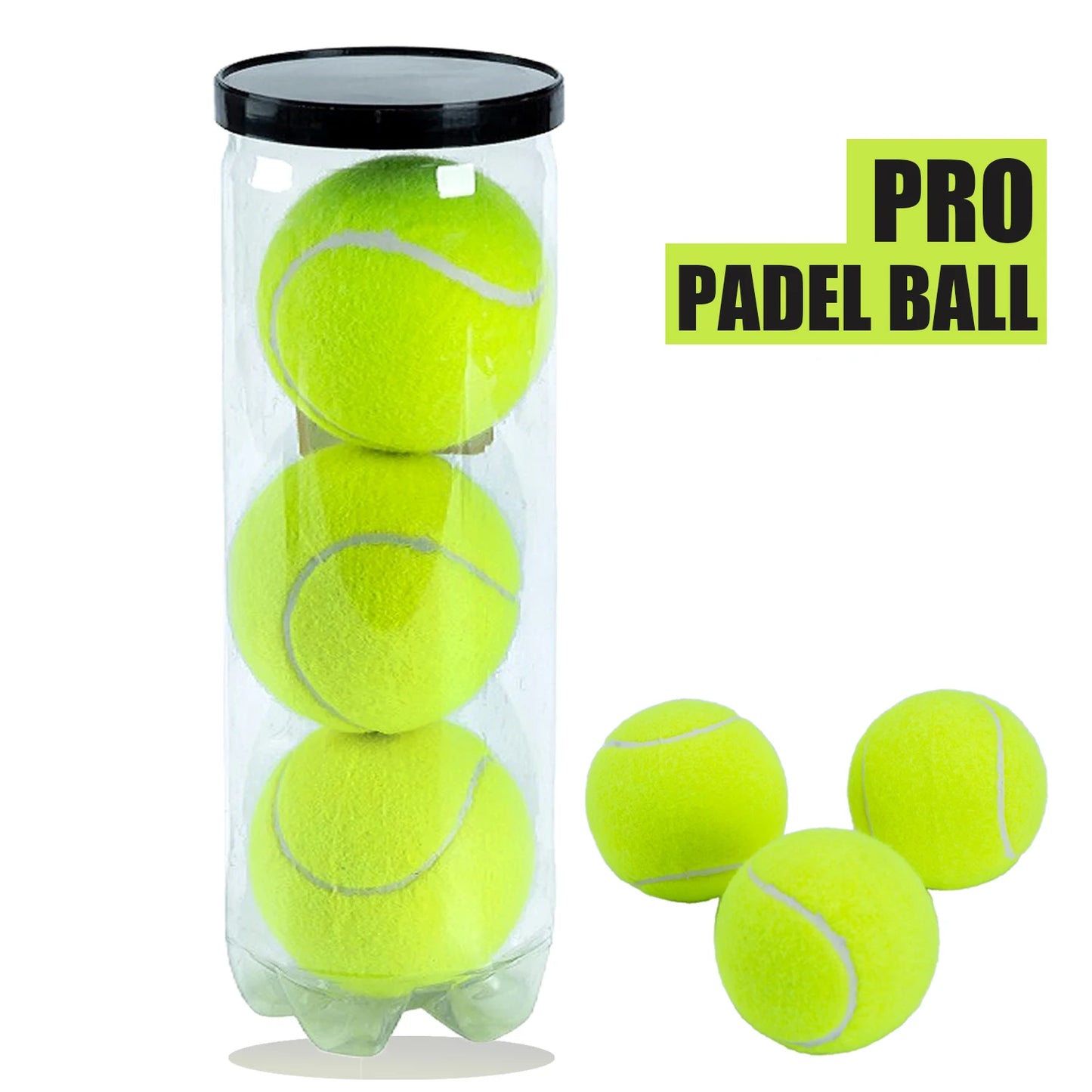 Original Pro Padel Ball 3 Balls Extra Duty Felt Pressurized Green Tennis Match Sports Training Ball Tennis Balls Paddle Balls