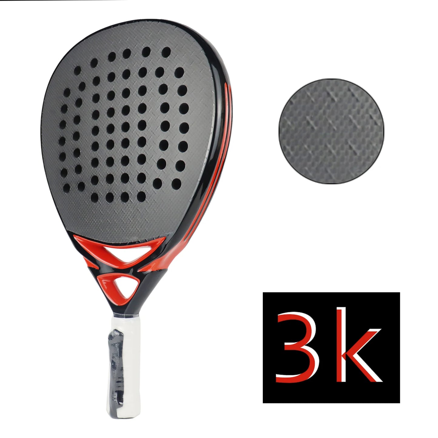 AMASPORT Padel Racket 100%/3/12/18K/Kevlar Carbon Tennis Paddle Racket EVA SOFT 38mm Diamond Shape Tenis Padel Raquete