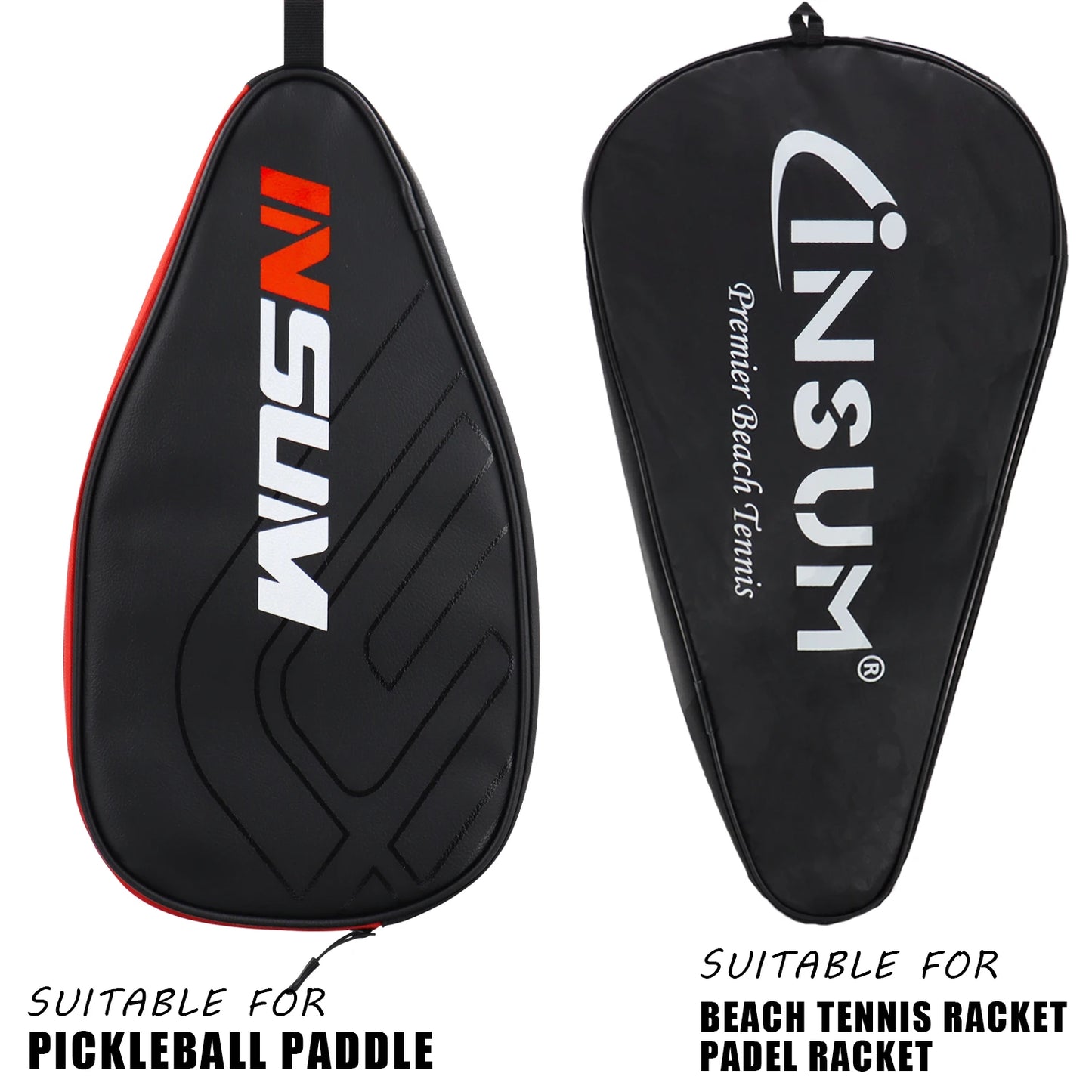 Durable Pickleball Paddle Cover Case, Padel Racket Covers, Fits All Shapes Single Paddles Bag, Durable Material